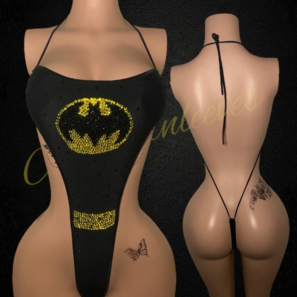 Black and Yellow Batman Bodysuit